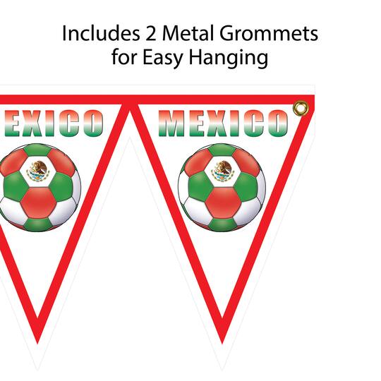 11" x 6.5ft. Mexico Soccer Pennant Banner